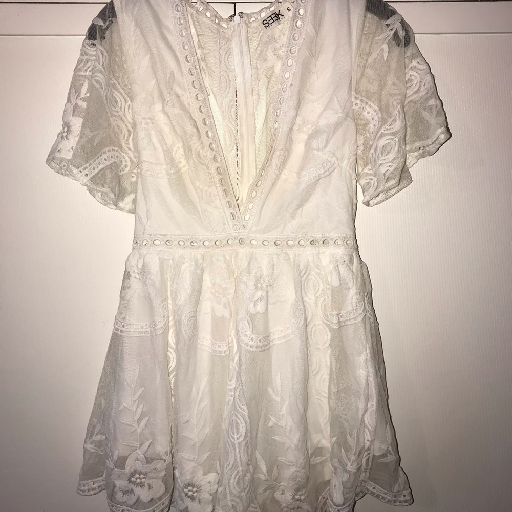 White Lace Romper